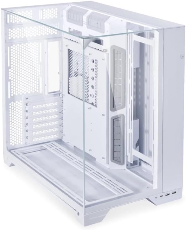Lian Li O11 Vision Three Side TG E-ATX Case - White