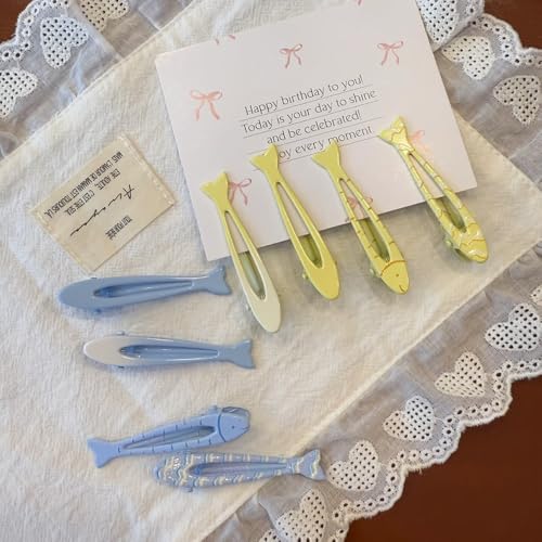 16 piezas clips de cabello pez para mujer miniatura 6