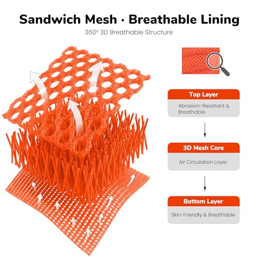 Image of Didog No Pull Dog Harness for Small Dogs, Breathable Mesh Padded, Orange,XS | Quick Fit, Easy On and Off, Lightweight, Reflective Vest Harness for Night Safty, Easy for Walking and Training, Chest 15-18 inch
