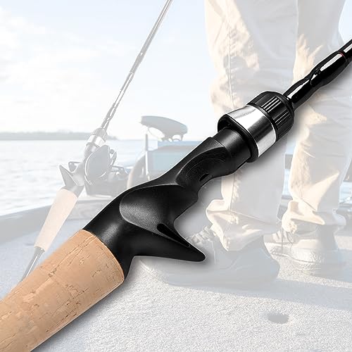 Fiblink Caña de Pescar Baitcasting de Carbono 4 Piezas 7 Pies Media Pesada Acción Rápida miniatura 3
