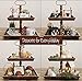 Rustic Farmhouse Two Tier Tray Stand - Wooden Tiered Decor Holder