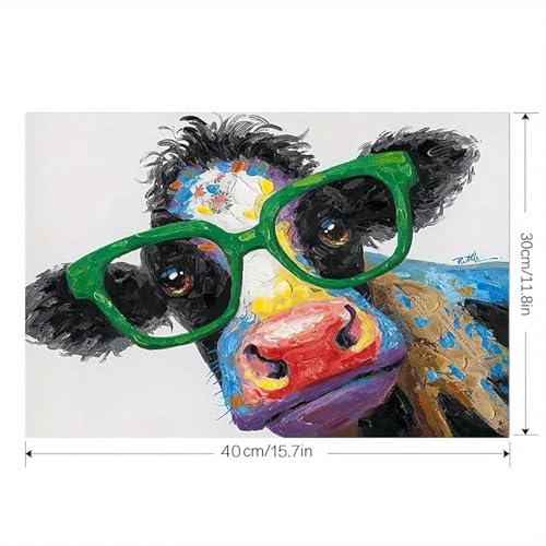 Tableau vache graffiti pour chambre d'enfant et décoration colorée - 5