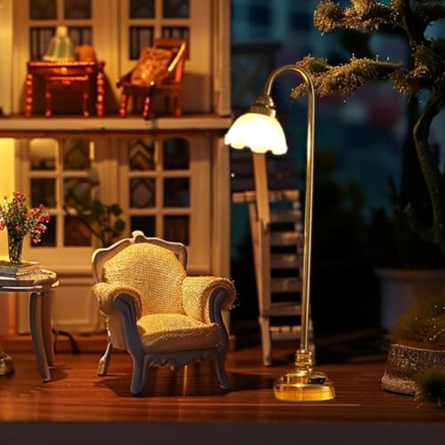 Mini luces LED a pilas para ambientar salones y dormitorios de casas de muñecas 4