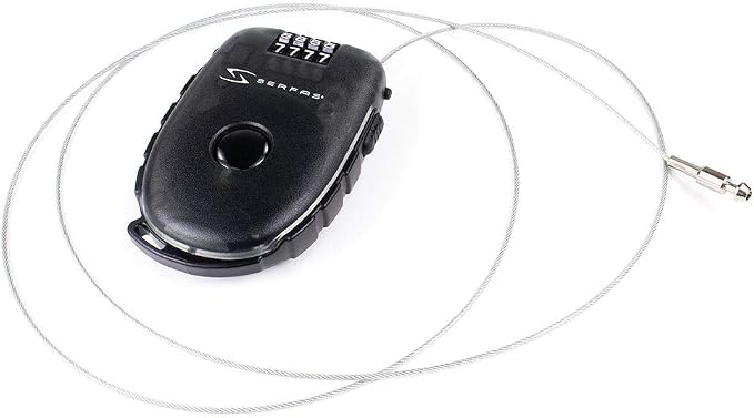 Candado cable para bicicleta Serfas Pocket CL-701BK miniatura 3