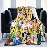 Blanket Ryan Gosling Soft and Comfortable Wool Fleece Throw Blankets for Sofa Office car Camping Yoga Travel Home Decoration Cozy Plush Beach Blanket Gift