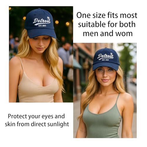Image of Cap Hat Classic Vintage Embroidered Hat Cap for Men Women Teenager Cap Adjustable