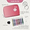 Set Ferri Circolari Intercambiabili KnitPro Deluxe Karbonz – Punte In Carbonio Da 3,5 A 8,0 Mm Con Cavi E Accessori In Pratica Busta In Tessuto - 5