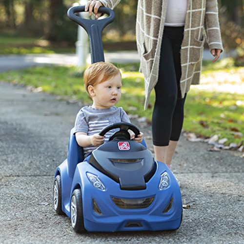 Image of Step2 Push Around Buggy GT Kids Push Car, Ride On Toy, Stroller Substitute, Includes Seat Belt & Horn, Made of Durable Plastic, Max Weight 50 lbs., For Toddlers 1.5-3 Years Old, Blue