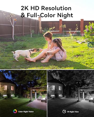 Image of LIWAN Solar Security Cameras Wireless Outdoor, 360 View PTZ Camera for Home Security, 2K HD Color Night Vision, AI Human Detection, IP66 Weatherproof, 2.4GHz WiFi Only