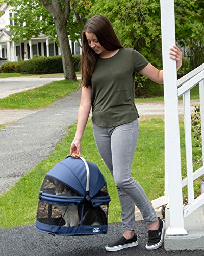 Pet Gear View 360 Pet Carrier & Car Seat For Small Dogs & Cats With Mesh Ventilation For Easy Viewing, Midnight River (Pg1040Nzmr) #TOP5