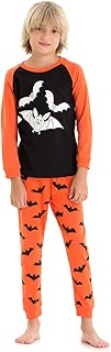 Toddler and Kids Glow-in-The-Dark Halloween Pajamas Set - coolthings.us