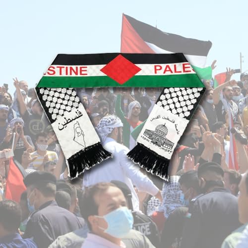 Palestine Flag Scarf, Palestine Flag Shawl Wraps Scarf, Scarf Palestine Satin Palestine Flag Scarf for Women Men2