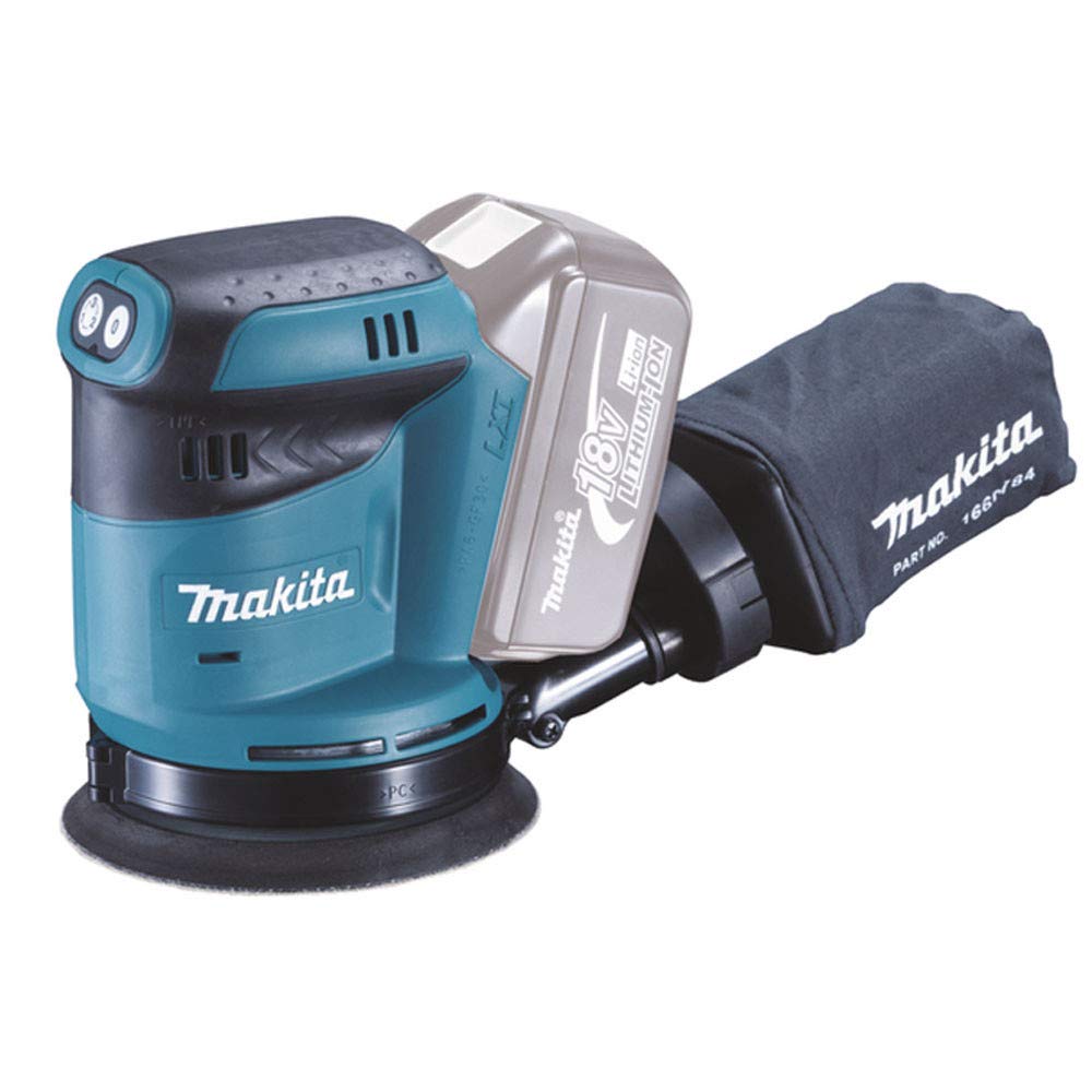 Makita DBO180ZJ Ponceuse excentrique sans fil en coffret MAKPAC sans batterie ni chargeur 18 V 125 mm