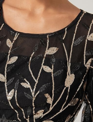 A-Line Elegant Wedding Guest Dress Jewel Neck Ankle Length 3/4 Length Sleeve Fashion Formal Dress Glitter 20244