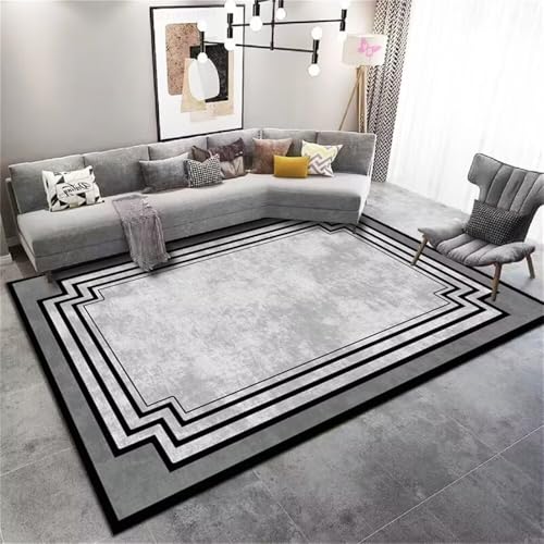 RUGMRZ Decoracion Habitacion Adolescente Antideslizantes para Alfombras Decoración difusa Gris de fácil Cuidado. Carpet 80X160CM