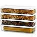 Stockage De PâTes HerméTique En Plastique, Pot à Spaghetti Avec Couvercles, RéCipients à PâTes Rectangulaires Pour Placards De Cuisine, Lot De 4 Stockages Alimentaires Durables Et Empilables