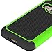 Samsung Galaxy Express 3 Case, CoverON® [HexaGuard Series] Slim Hybrid Hard Phone Cover Case for Samsung Galaxy Express 3 - Neon Green/Black