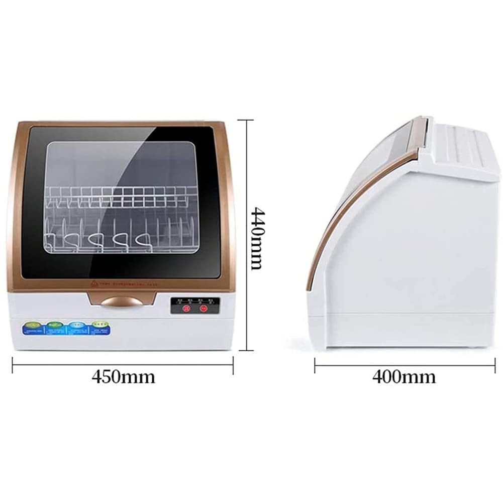 Lavaplatos de Escritorio Completamente automático, pequeño Programa de Limpieza para el hogar Inteligente para Platos Frutas Verduras