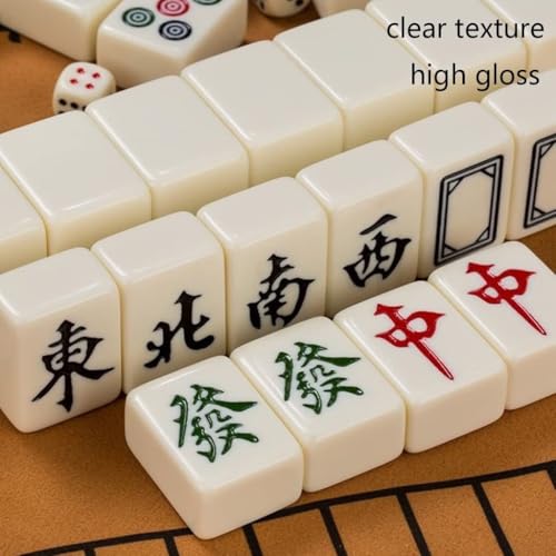 Juego de Mesa Tradicional Mahjong Chino Completo miniatura 6