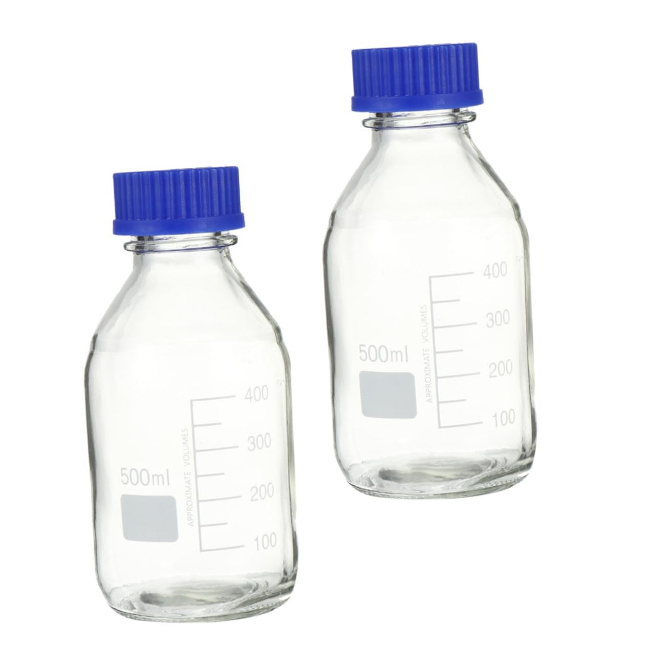 2pièces Flacon De Réactif Chimique Graduation Lot De Flacons De Laboratoire Pour Prélèvement Et Observation Des Échantillons