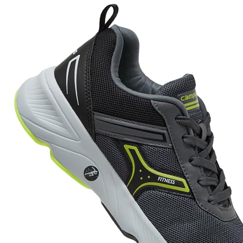 Campus Men Hurricane Running Shoes - Gray Dark Grey/ Black - Image 7