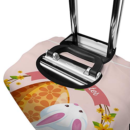 Housse de protection pour bagages voyage Happy Easter en tissu extensible premium
