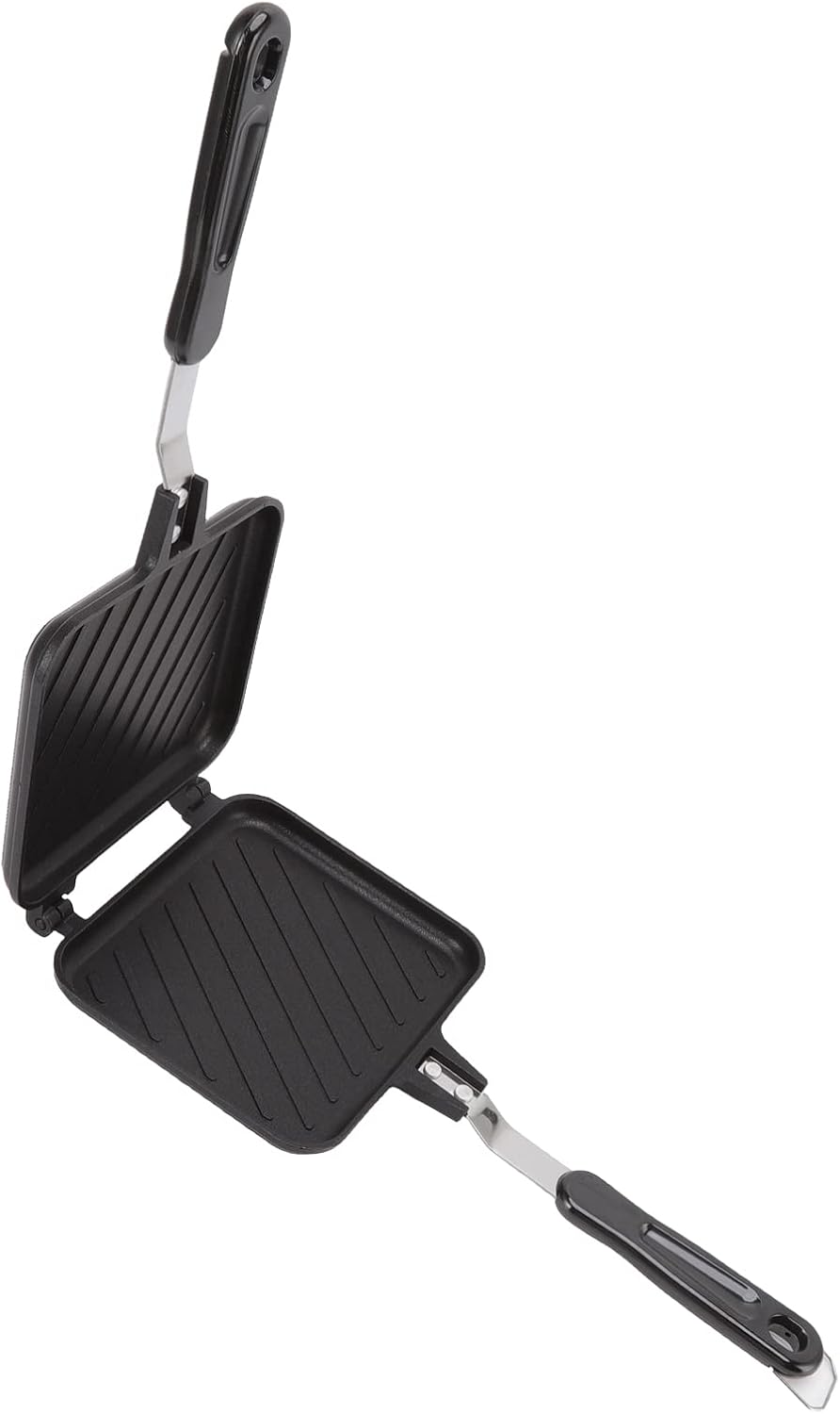 Sandwich Maker, Aluminum Sandwich Maker Pan for Stovetop Sandwich and Panini Maker Pan Non stick Grilled Cheese Maker with Long Handle Waffle Maker for Home Kitchen