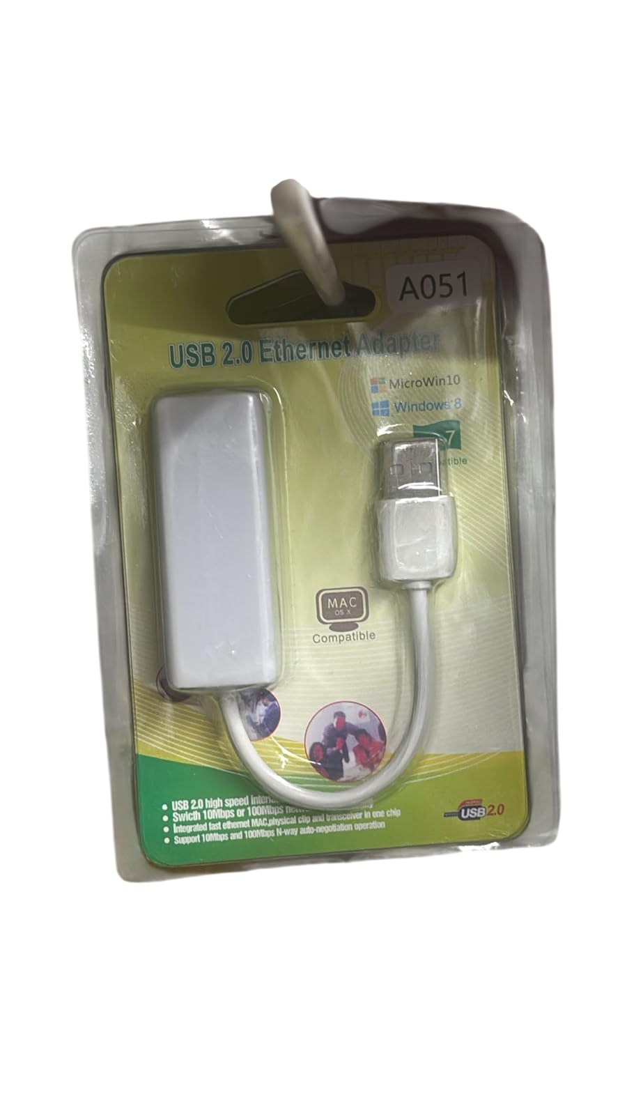 USB 2.0 to Ethernet LAN Adapter RJ45 Network Adapter 10 100 Mbps Wired USB Network Card for Laptop Desktop PC Windows Mac Linux White-image-22