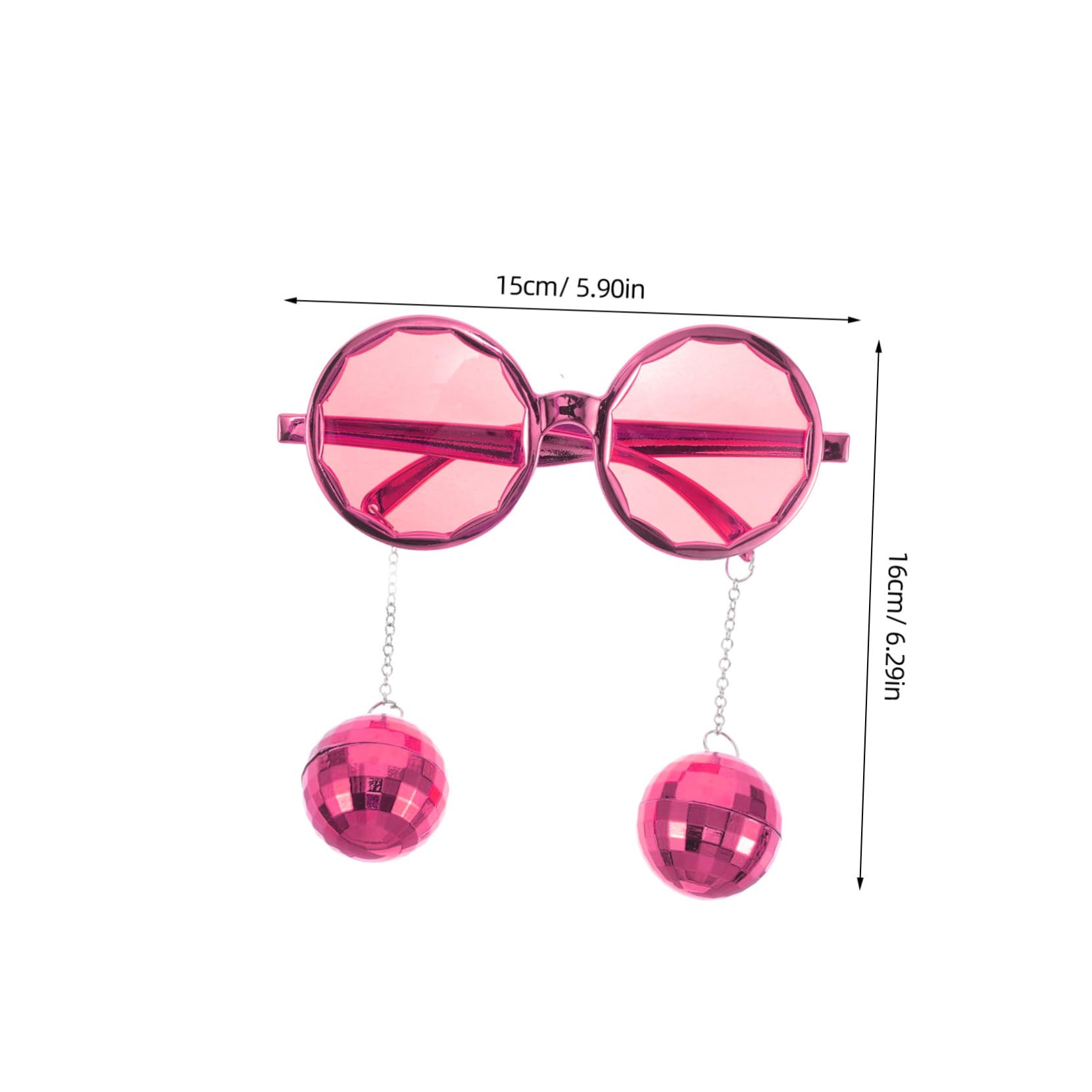 PartyKindom Vintage Disco Ball Sunglasses Funny Adult Retro Party Glasses Quirky Stylish Accessory for Halloween Parties Events Lightweight Comfortable Wear for Men Women