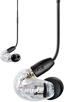 SHURE AONIC215 SE215 クリア イヤホン Amazon.com: Shure AONIC 215 Wired Sound Isolating Earbuds, Clear