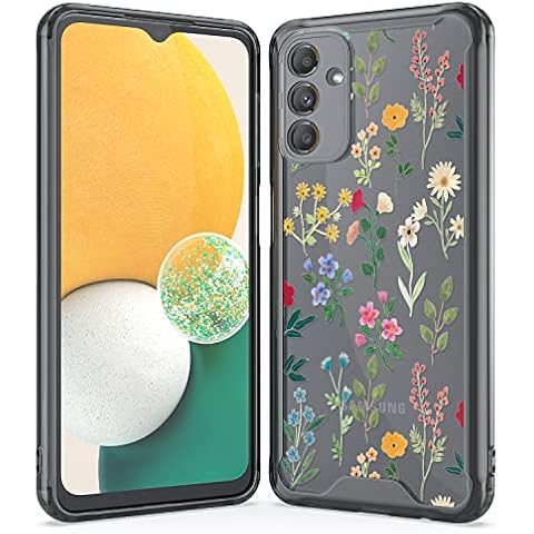 WZOKA Compatible Samsung Galaxy A04S Case, Samsung A04 4g Case Cover, Shockproof Aniti-Scratch Acrylic with Beautiful Rose Pattern for Galaxy A04S A04 4G (Black) Cover