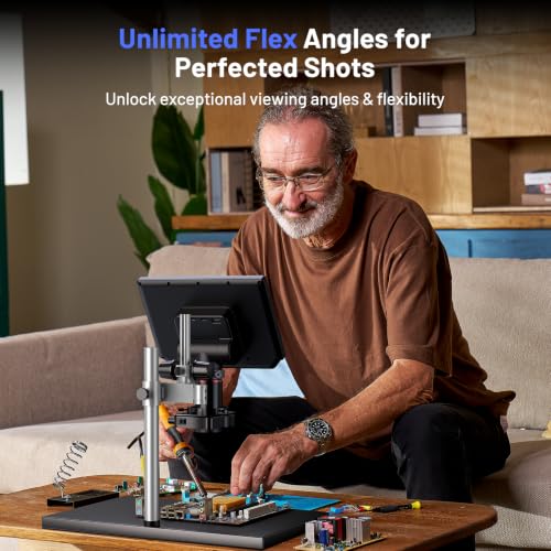 TOMLOV 4K Autofocus Microscope TM4K-AF Max, 10.1" Spin Flex Arm for Repair - image 5