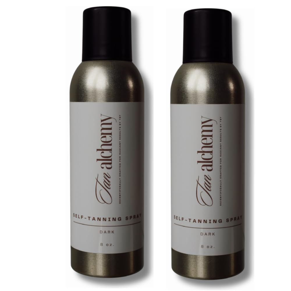 Tan Alchemy U Tou Can Tan Dark Self Tanning Aerosol Can,Unscented, No Mitt (2-8 oz)
