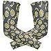 ZZKKO Flores con lunares enfriadores mangas de brazo cubierta UV protección solar para hombres mujeres corriendo golf ciclismo brazo calentador mangas 1 par, gris, L