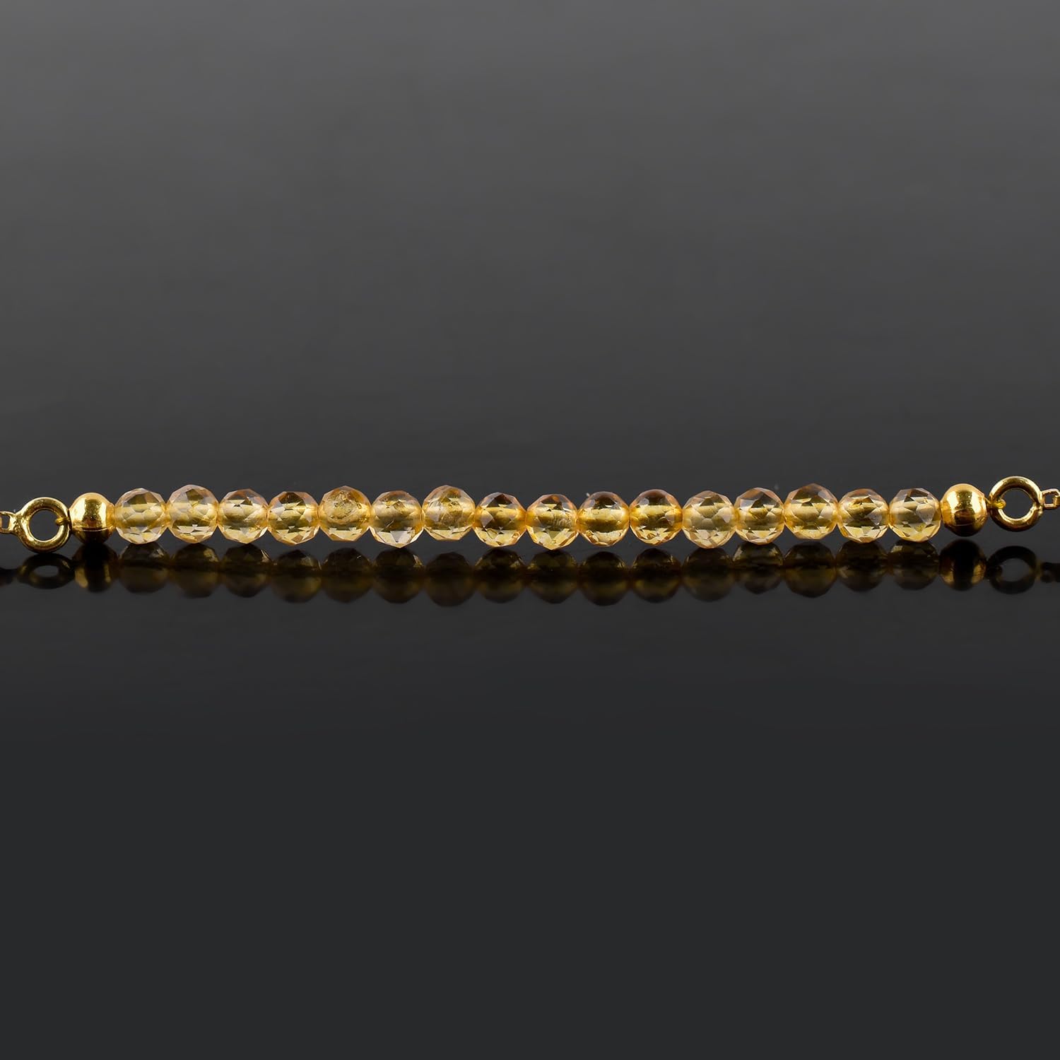 InfinityGemsArt Gemstones Bracelets For Women Birthstone Jewelry Micro Beads Beaded Stone Bolo Slider Crystals Bracelet, 14K Gold Plated Adjustable Chain - Image 5