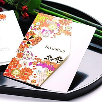 Amazon 招待状手作りセット 凛華 りんか 10名様分 返信用ハガキ 印字有 結婚式 招待状 文房具 オフィス用品