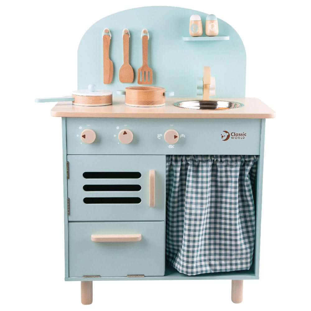 Classic World Retro Kitchen Playset, Blu