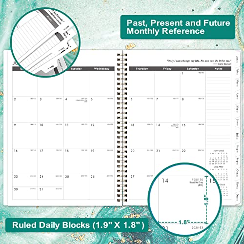 Monthly Planner 2023-2025 - Monthly Calendar 2023-2025 With Two-Side Pocket, July 2023 - June 2025, 9" X 11", Two Years Monthly Planner, Cardboard Cover, Perfect Organizer #TOP2