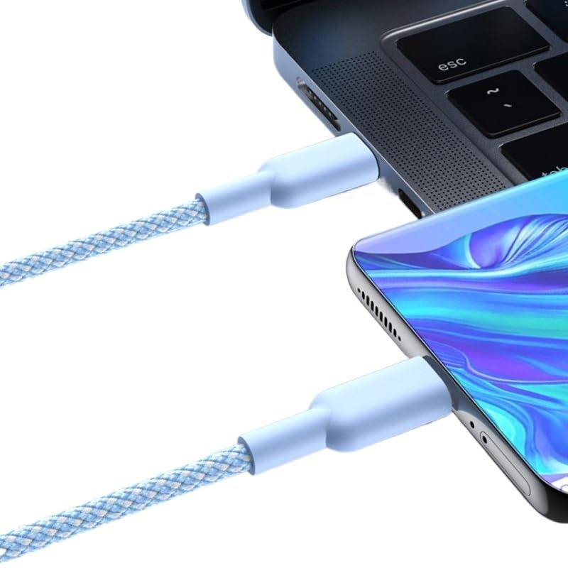 Cable C a C Typec de carga rápida*/ing charg*/ing Cable de datos móviles PD60W (morado, 1 m)