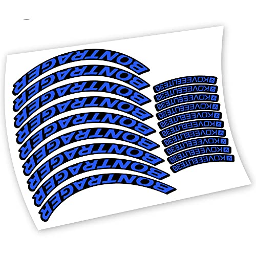 vinilosbici Bontrager Kovee Elite 30 Vinyl Sticker Wheel Decal (MB - Medium Blue)