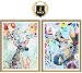 Yomiie 5D Diamond Painting Oil Deer and Elk Full Drill by Number Kits for Kids Adults, Animal Paint with Diamonds Colorful Reindeer Set DIY Craft Arts Decorations (12x16inch, 2 Pack)