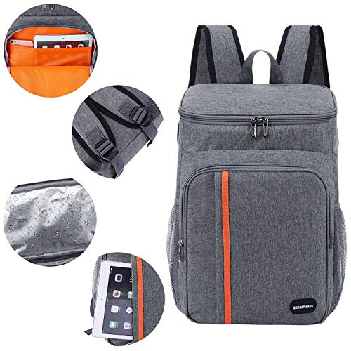 Sougayilang Cooler Backpack 25 Cans Lightweight Insulated Backpack Cooler Leakproof Soft Cooler Bag For Lunch Large Capacity For Men Women To Picnics, Camping, Hiking, Beach, Park-Dark Blue #TOP2