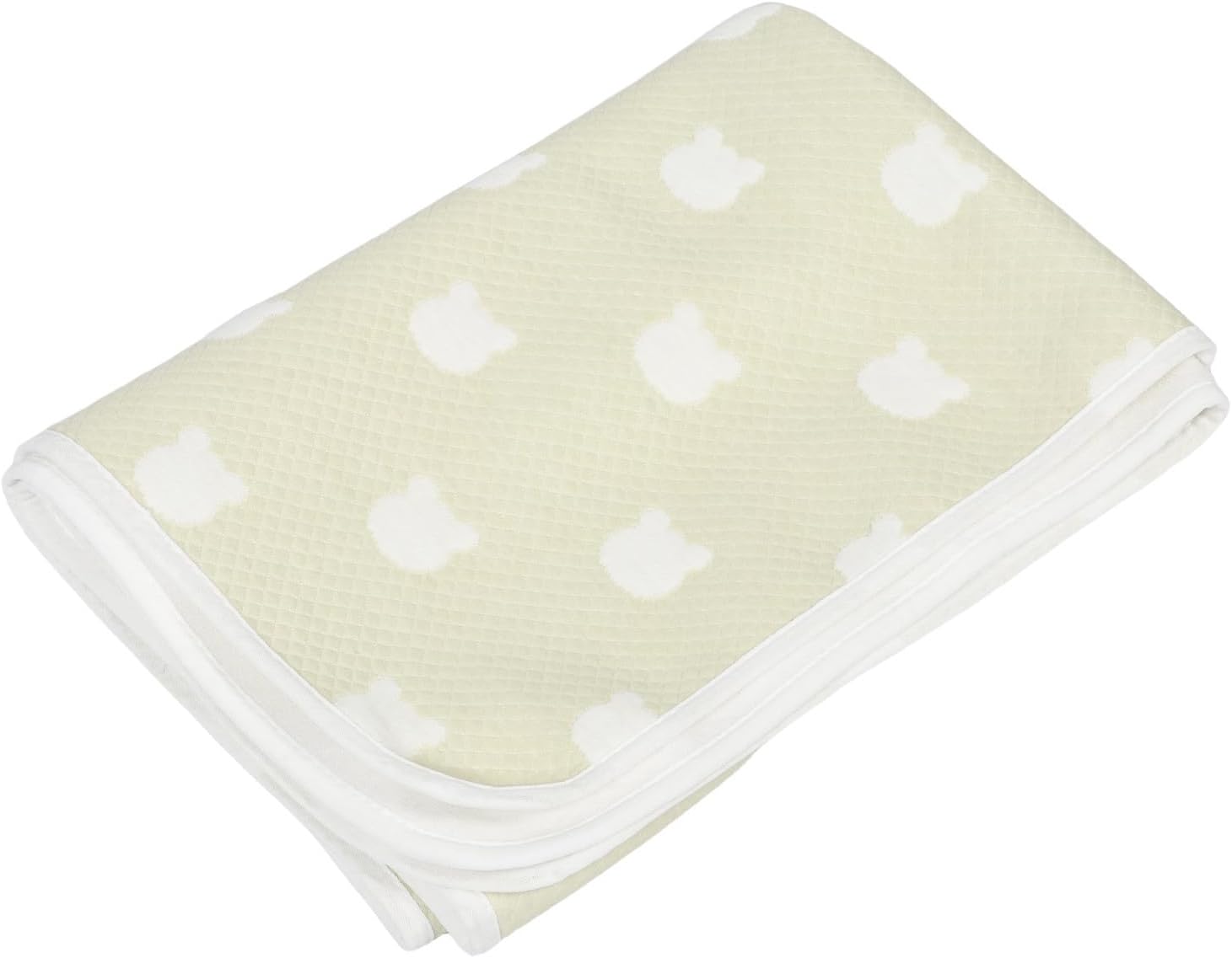 Waterproof Changing Pad Liner Made of Soft Cotton, Washable and Gentle on Delicate Skin, Reusable Bed Wetting Pad and Adults, Suitable for Cribs and Beds, Light Green