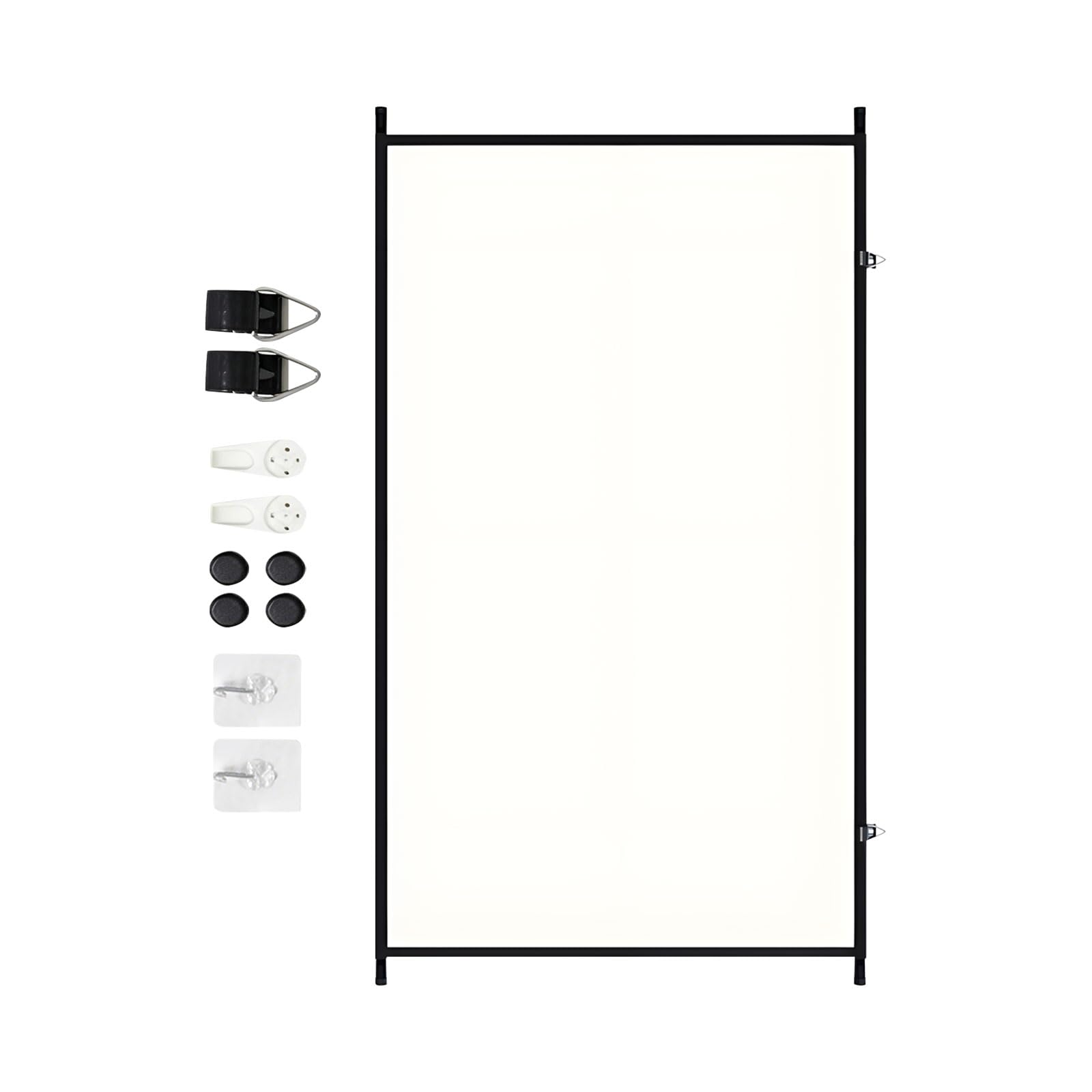 Facile installazione Schermo per proiettore 16: 9 a focale corta tessuto in seta latte supporta la risoluzione 4K per immagini nitide Schermo per diapositive portatile e leggero