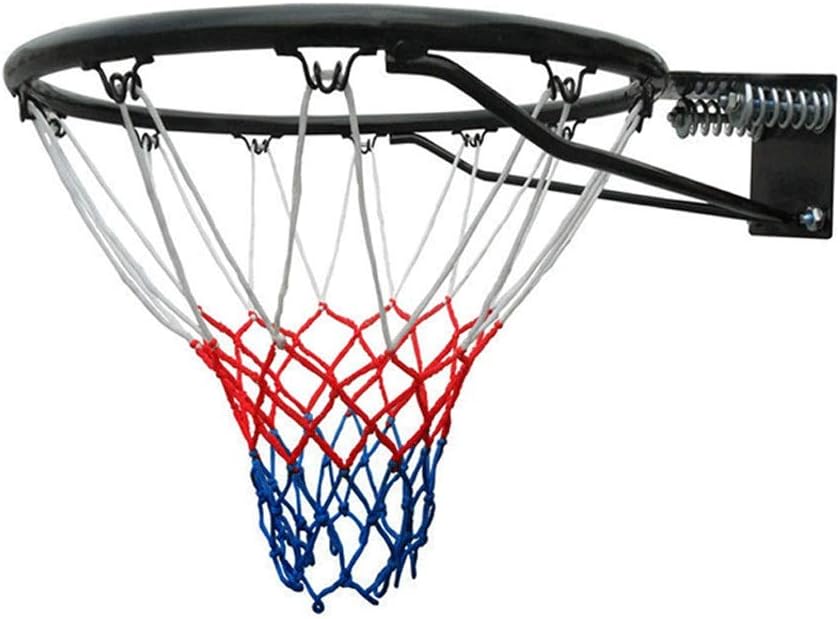 Marker Portable Outdoor Solid Basketball Hoop Outdoor Standard Basketball Rim, 18-Inch The Door Basketball Hoop Outdoor for Kids, Teens and Adults，Adjustable Basketball Stand (Black) : Sports & Outdoors