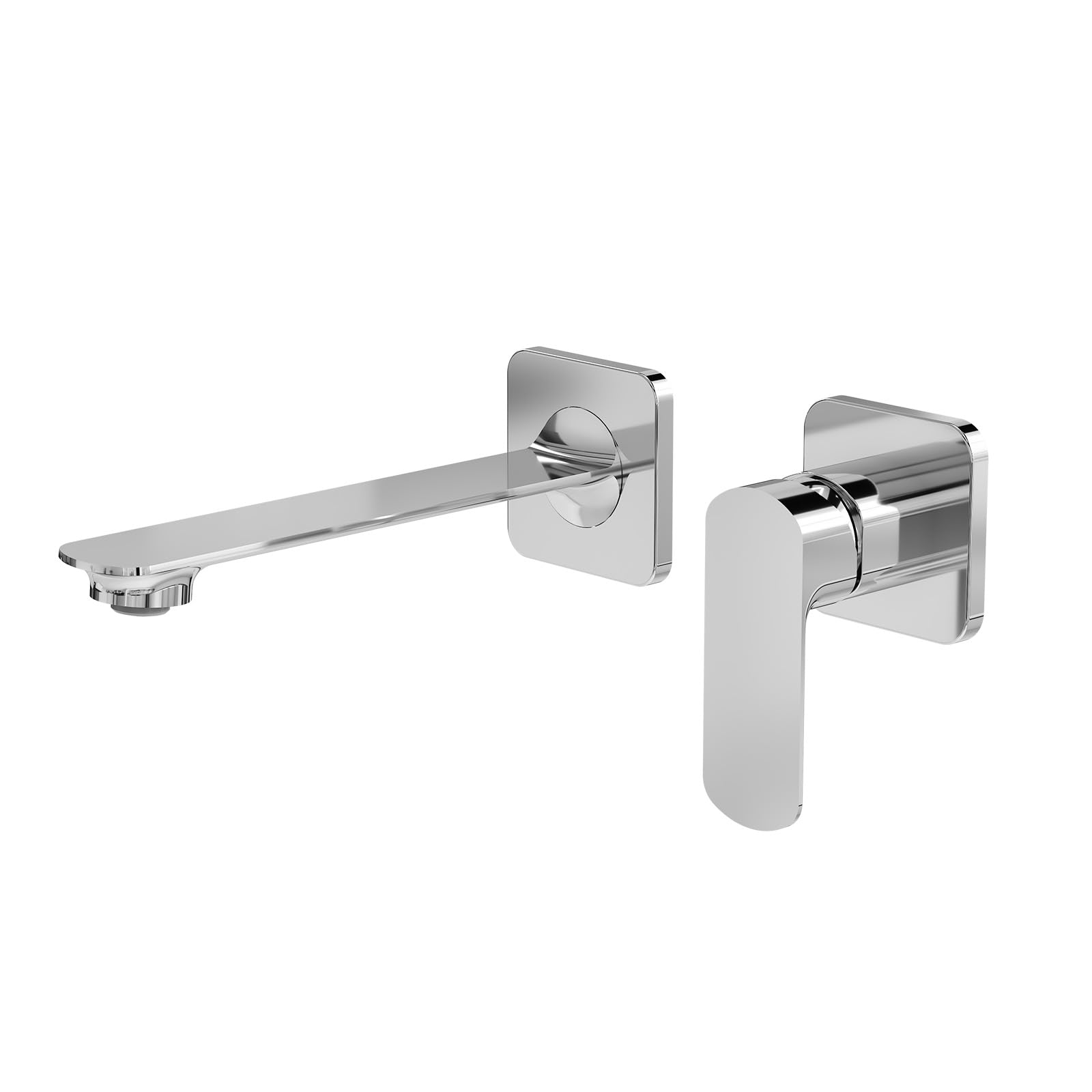 EMKE - Grifo de baño cromado modular, mezclador para lavabo, cuerpo de latón resistente, aireador Neoperl, ahorro de agua, instalación fácil, 233x127x110 mm