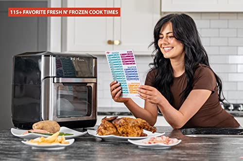 Air Fryer Magnetic Cheat Sheet Set By Airware | Over 115 Favorite Foods | Large Font | Fits Cosori, Ninja, Instant Vortex, More | Air Fryer Accessories Quick Reference Guide Cook Times List #TOP2