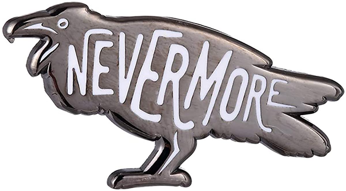 AOTEMANEdgar Allan Poe Never More Enamel Pin