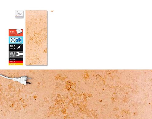 Tiefenwärme Marmor Infrarot Heizung Heizelement- ideale Bedingungen auch bei Asthma, Rheuma, Allergien