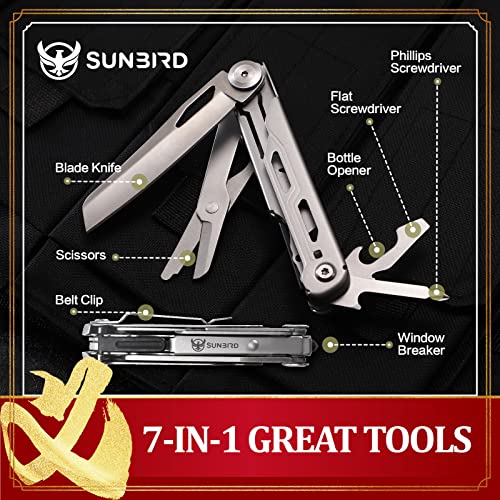 Pocket Knife With Clip, Edc Multitool Knife With Window Breaker Scissors, Portable Folding Tool With Safety Locking For Survival Camping Gadgets For Men #TOP1